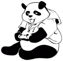 Panda Gamer Sticker