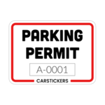 Custom Parking Permit Stickers