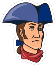 Patriot Mascot Sticker