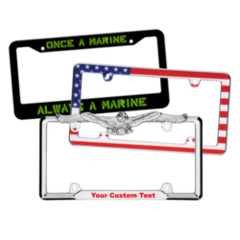 Patriotic License Plate Frames