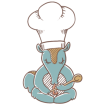 Peaceful Chef Anteater Sticker