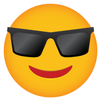 Phone Emoji Sticker Sunglasses