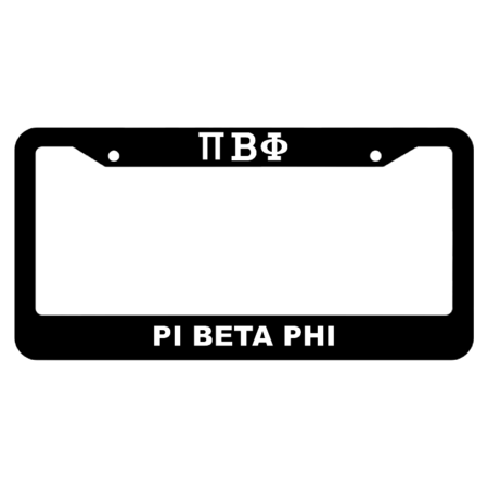 Pi Beta Phi License Plate Frame