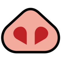 Pig Nose Flat Icon Sticker