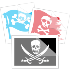 Pirate Flag Stickers