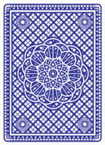 Playing Cards Back Design In Blue Sticker