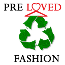 Pre Loved Fashion Text With Recycle Clothes Sticker