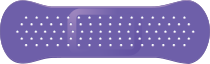 Purple Band Aid Bandage Sticker