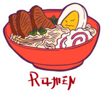 Ramen Soup With Noodles Sticker