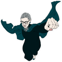 RBG Superhero Sticker