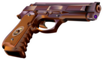 Realistic Hand Gun Sticker