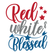 Red White And Blessed - Happy Independence Day Sticker