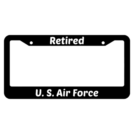 Retired United States Air Force License Plate Frame