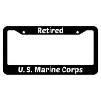 Retired United States Marine Corps License Plate Frame