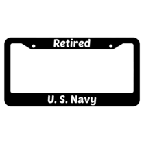 Retired United States Navy License Plate Frame