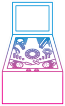 Retro Arcade Pinball Game Line Sticker