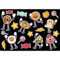 Retro Food & Candy Sticker Sheet