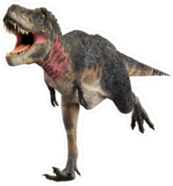 Running Dinosaur Sticker