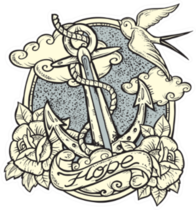 Sailor Tattoo-art Design Anchor Sticker