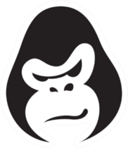 Simple Gorilla Head Sticker