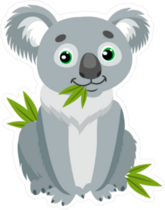 Sitting Koala Bear Sticker