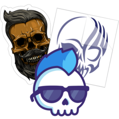 Skull & Skeleton Stickers