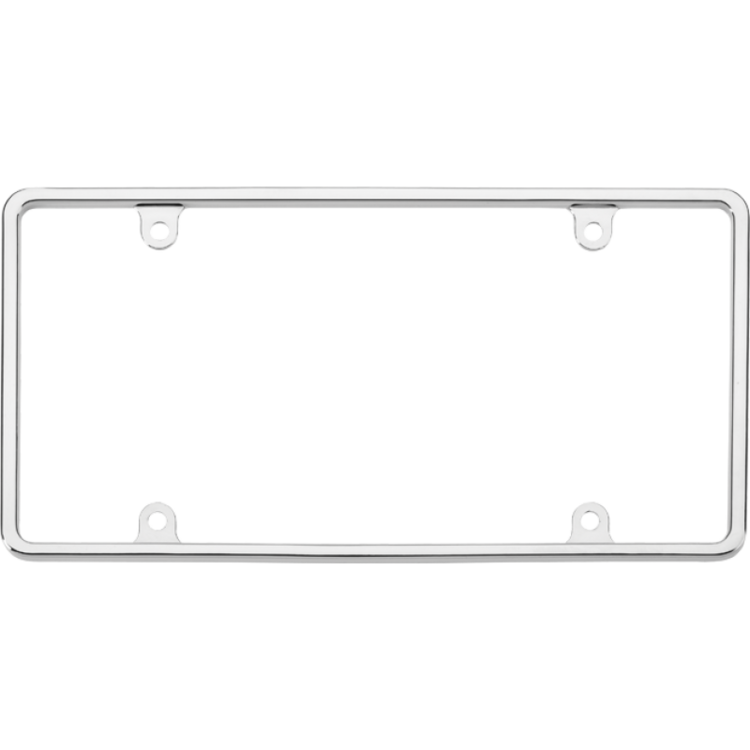 Slim Chrome Rim License Plate Frame 