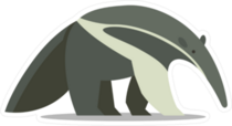 Slow Anteater Sticker