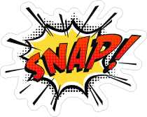 Snap Comic Sticker