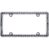 Sparkling Zebra Glitter License Plate Frame