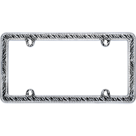 Sparkling Zebra Glitter License Plate Frame