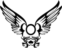 Spread Tribal Wings Sticker