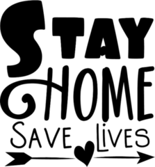 Stay Home Arrow Sticker