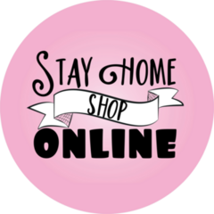 Stay Home Shop Online Sticker