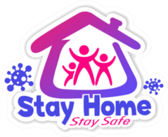 Stay Home Stay Safe Icon Sticker