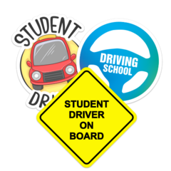 Student Driver & Driving School Stickers