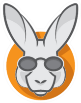 Stylish Kangaroo With Glasses Sticker