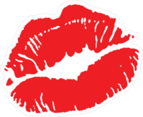 Succulent Red Lips Sticker