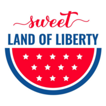 Sweet Land Of Liberty Patriotic Lettering Sticker