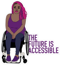 The Future Is Accessible Sticker