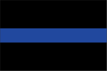 Thin Blue Line Flag Sticker