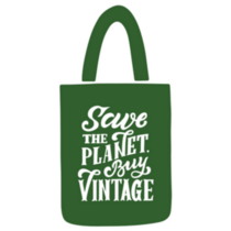 Thrift Shop Bag Save The Planet Sticker