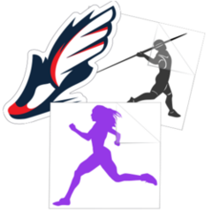 Track and Field Stickers