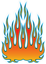 Tribal Hot Rod Flames Sticker