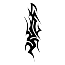 Tribal Tattoo Flame Sticker