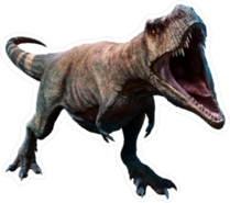 Tyrannosaurus Rex Illustration Sticker