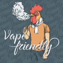 Vape Friendly Chicken Sticker