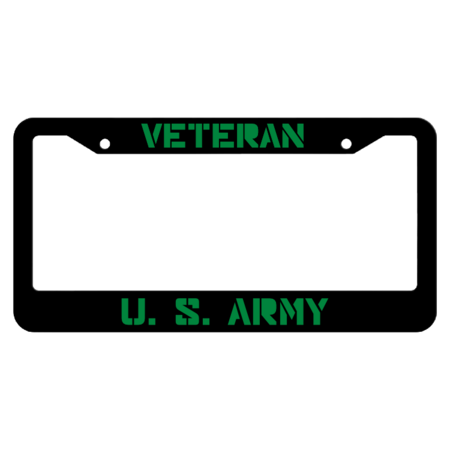 Veteran United States Army License Plate Frame