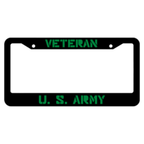 Veteran United States Army License Plate Frame