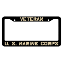 Veteran United States Marine Corps License Plate Frame